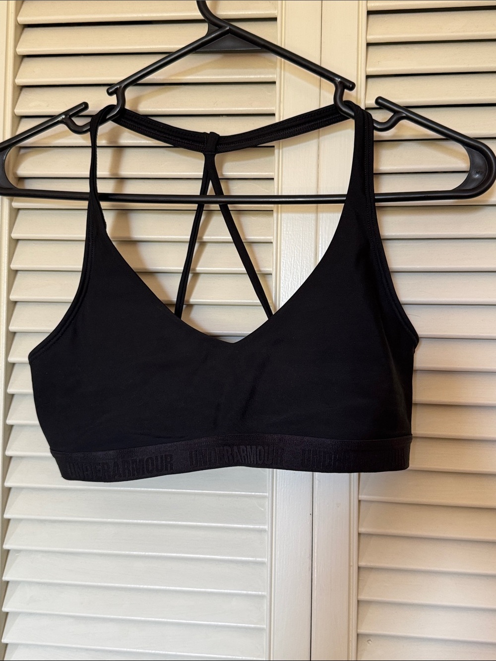 Under Armour Black Strappy Low-Impact Sports Bralette